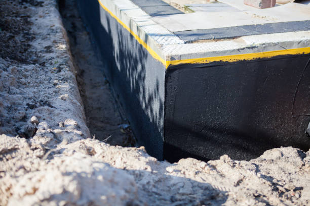 Residential Waterproofing installation at a Lake Bluff, IL home by SJ Waterproofing Pros